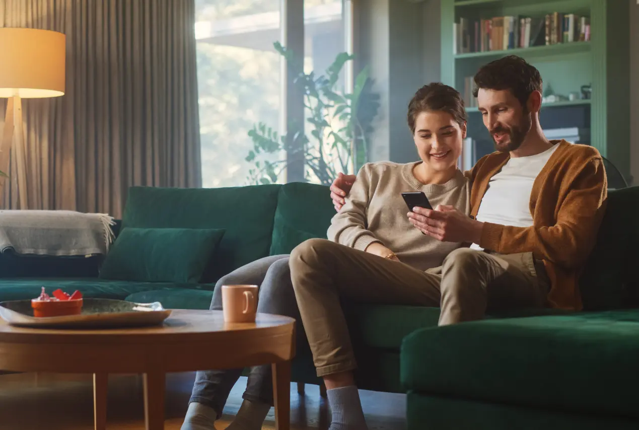 Team members collaborating in a modern office environment